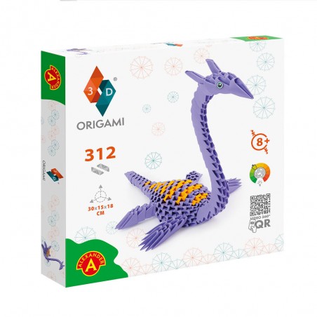 ORIGAMI 3D PLESIOSAURUS 312 PEZZI KREATIVA