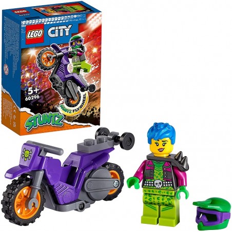 LEGO CITY STUNZ 60296 STUNT BIKE IN  IMPENNATA