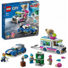 LEGO CITY 60314 IL FURGONE DEI GELATI E  L INSEGUIMENTO DELLA POLIZIA