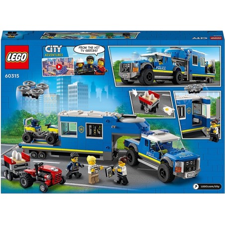 LEGO 60315 CITY CAMION CENTRO DI COMAND  O DELLA POLIZIA PEZZI 436