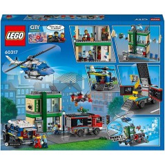 LEGO CITY 60317 INSEGUIMENTO DELLA POLIZ IA ALLA BANCA PEZZI 915