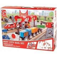 HAPE TRENO BUSY CITY RAIL SET FERROVIA CITTA' TRAFFICATA 
