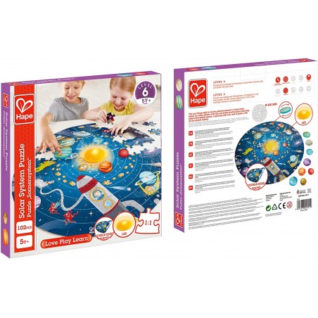 HAPE PUZZLE SISTEMA SOLARE CON LED  
