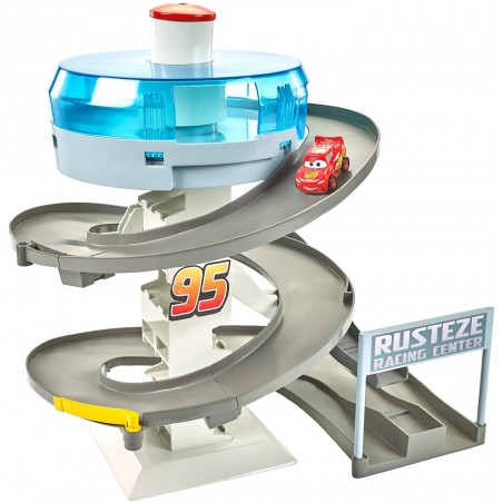 PISTA CARS MINI RANCERS RUST-EZE PISTA A SPIRALE CON SAETTA McQUEEN MATTEL FYN86