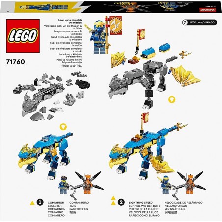 LEGO NINJAGO 71760 DRAGONE DEL TUONO DI  JAY EVOLUTION
