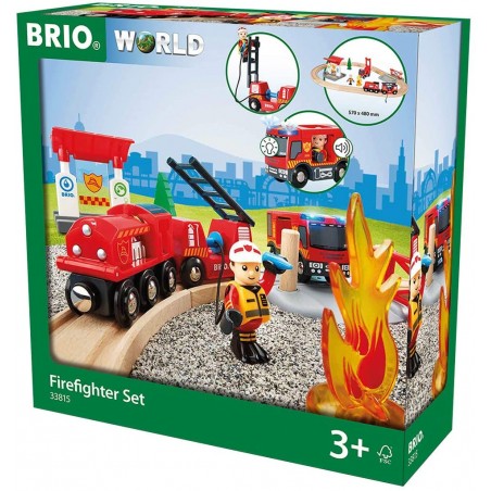 BRIO WORLD SET FERROVIA DEI VIGILI DEL  FUOCO