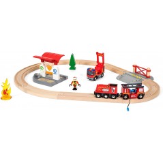 BRIO WORLD SET FERROVIA DEI VIGILI DEL  FUOCO