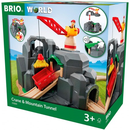 BRIO WORLD GRU E TUNNEL DI MONTAGNA 