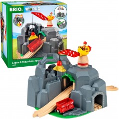 BRIO WORLD GRU E TUNNEL DI MONTAGNA 