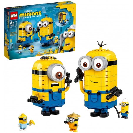 LEGO 75551 MINIONS I PERSONAGGI CON LA  LORO TANA