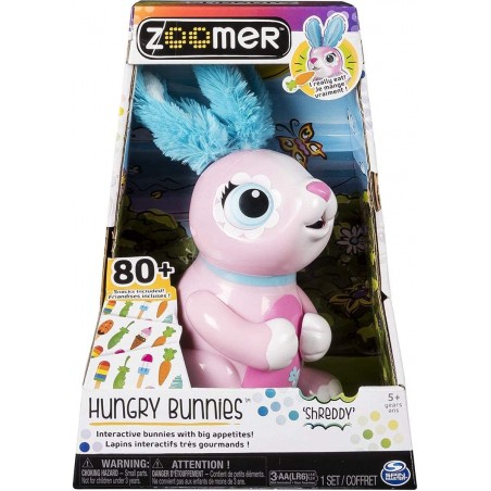 ZOOMER HUNGRY BUNNY CONIGLIO INTERATTIVO SPIN MASTER
