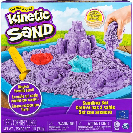 SPIN MASTER KINETIC SAND CASTELLI DI SABBIA VIOLA 454G
