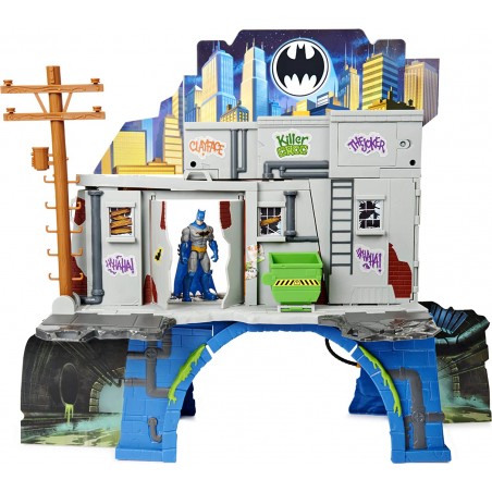 BATMAN PLAYSET BATCAVERNA 3 IN 1 CON BATMAN PERSONAGGIO SPIN MASTERS 