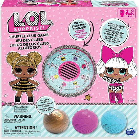 LOL SURPRISE GIOCO SHUFFLE CLUB SPIN  MASTER 6053187