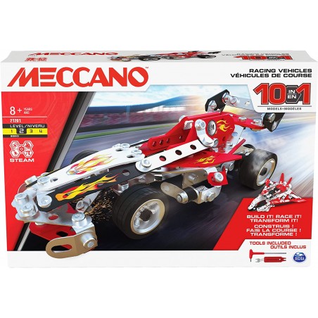 MECCANO MULTIMODELLO DA 10 VEICOLI DA GARA