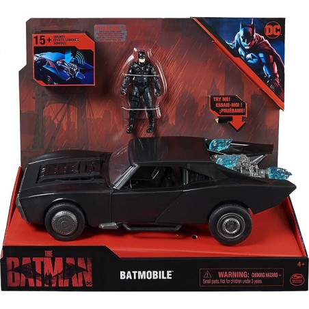 DC COMICS BATMOBILE IN SCALA 10 CM DA BATMAN IL FILM SPIN MASTER