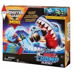MONSTER JAM MINI MEGALODON RACE CHOMP  SPIN MASTER