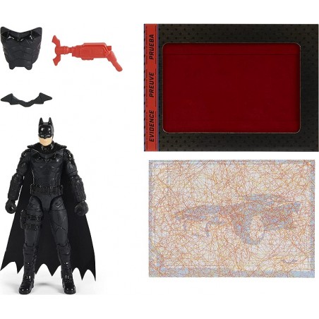 DC COMICS PERSONAGGIO BATMAN 10 CM CON 3 ACCESSORI SPIN MASTER