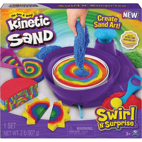 KINETIC SAND SWIRL N SURPRICE SPIN MASTER