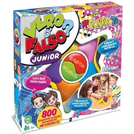 ME CONTRO TE VERO O FALSO JUNIOR GIOCO  DA TAVOLO GRANDI GIOCHI
