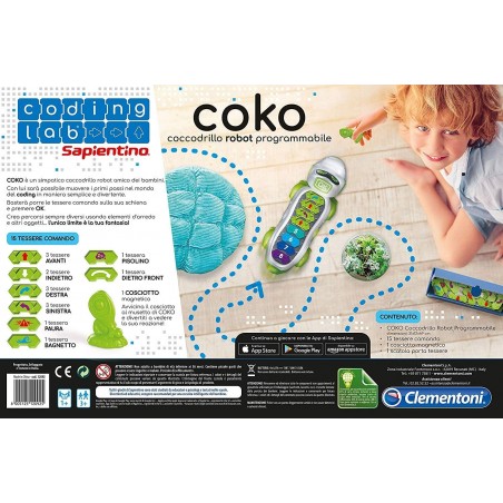 COKO COCCODRILLO ROBOT PROGRAMMABILE  CLEMENTONI