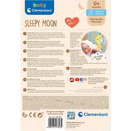CLEMENTONI BABY SLEEPY MOON CARILLON  LUNA CON MELODIE DI MOZART