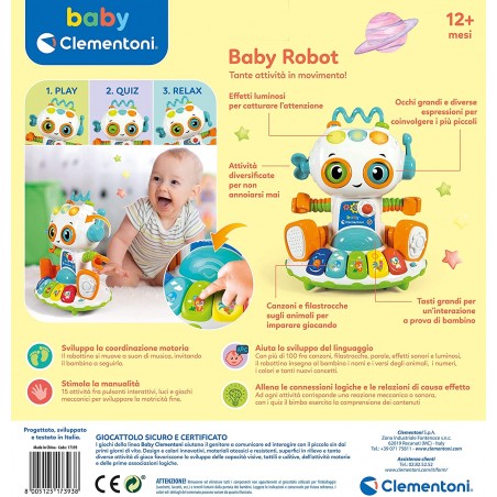 BABY ROBOT PARLANTE INTERATTIVO  CLEMENTONI BABY