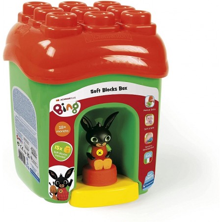 BING SECCHIELLO CON MATTONCINI CLEMMY E PERSONAGGIO BING CLEMENTONI