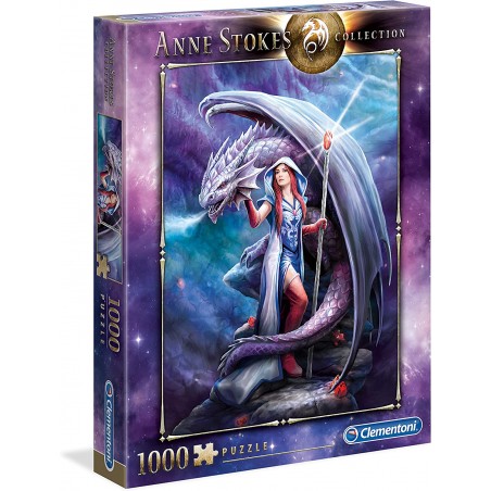 CLEMENTONI PUZZLE 1000 ANNE STOKES DRAGON MAGE 39525