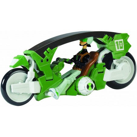 BEN 10 TENN-SPEED CYCLE MOTO TRASFORMABI LE CON 1 PERSONAGGIO GIOCHI PREZIOSI