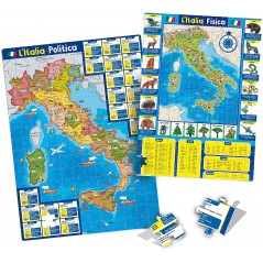 LISCIANI I'M A GENIUS TALENT SCHOOL LA  MIA BELLA ITALIA GEOPUZZLE 2 IN 1