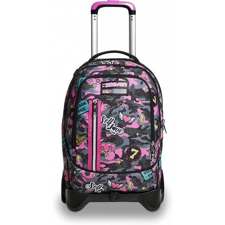 TROLLEY SEVEN JACK 2 RUOTE CAMOULOVE GIRL