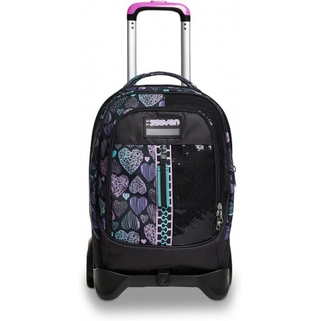 TROLLEY SEVEN JACK 2 RUOTE PATCHYHEART  GIRL