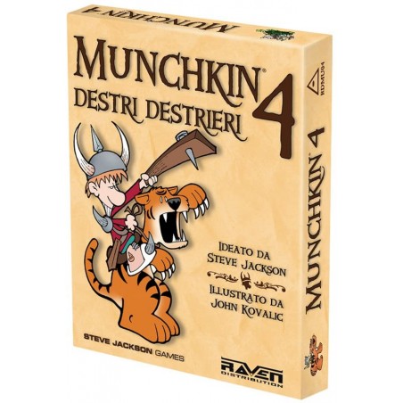 MUNCHKIN 4 DESTRI DESTRIERI GIOCO DI   CARTE RAVEN DISTRIBUTION