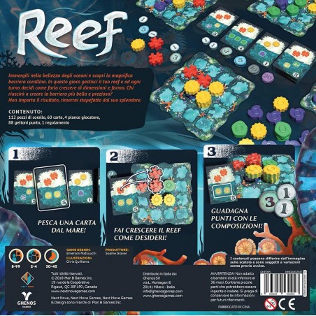 REEF GIOCO DA TAVOLO GHENOS GAMES