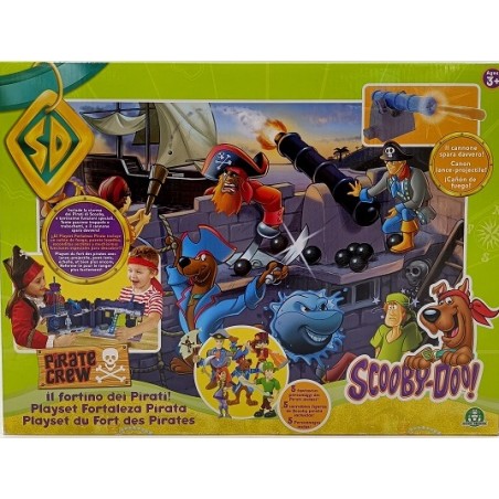 SCOOBY DOO! IL FORTINO DEI PIRATI CON 5  PERSONAGGI INCLUSI GIOCHI PREZIOSI