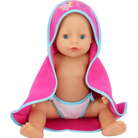 BEBE' BABY BAGNO COCCOLE E BACI PARLA E  RIDE CON ACCAPPATOIO GIOCHERIA ggi190279