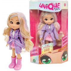 UNIQUE EYES BAMBOLA REBECCA CON GRANDI  OCCHI MAGICI SEGUE IL TUO SGUARDO