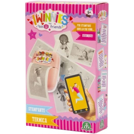 STAMPANTE TERMICA TWINNIES MY SOCIAL FRIENDS GIOCHI PREZIOSI