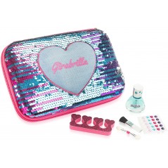 GIRABRILLA DENIM MAKE-UP PORTATRUCCHI  CON OMBRETTI LUCIDALABBRA E SMALTO 