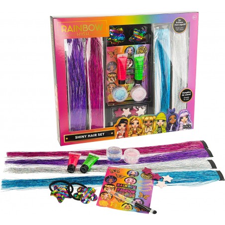 RAINBOW HIGH SHINY HAIR SET NICE GROUP