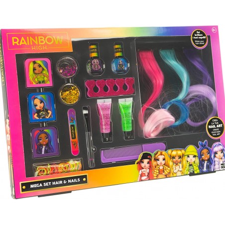RAINBOW HIGH MEGA SET HAIR & NAILS NICE GROUP