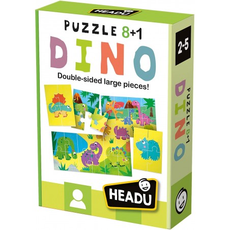 PUZZLE 8+1 DINOSAURI HEADU 