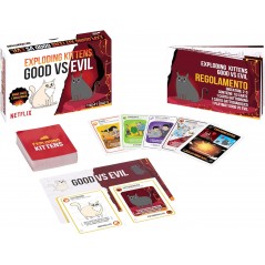 EXPLODING KITTENS GOOD VS EVIL GIOCO DI  CARTE PARTY GAMES ASMODEE
