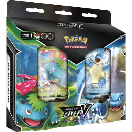 POKEMON BATTLE DECK V VENUSAUR CONTRO  BLASTOISE