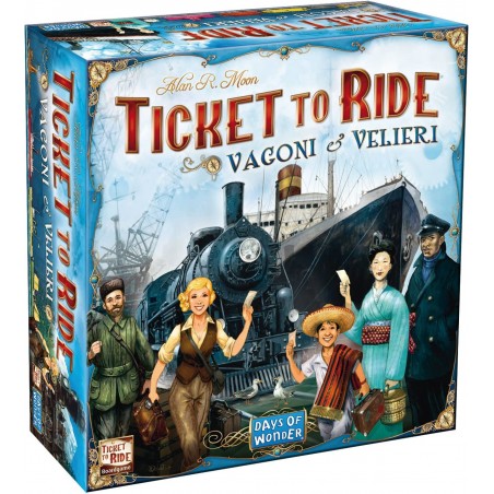 ASMODEE TICKET TO RIDE VAGONI E VELIERI 