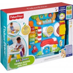 TAVOLINO ATTIVITA' DELLA CITTA' RIDI E  IMPARA FISHER PRICE