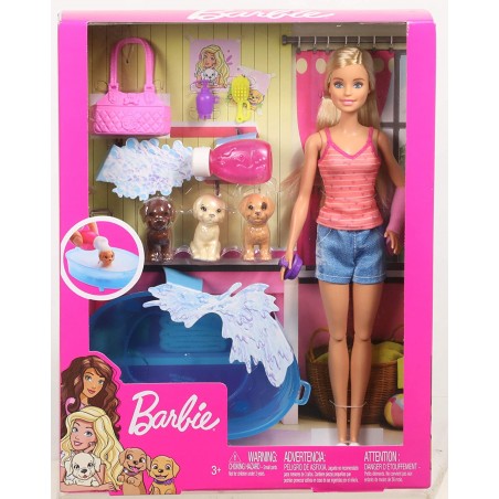 BARBIE BAGNETTO CUCCIOLI MATTEL GDJ37 