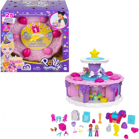 POLLY POCKET TORTA DELLE SORPRESE A TEMA COMPLEANNO MATTEL