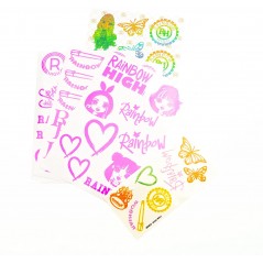 RAINBOW HIGH GLITTER TATOO NICE GROUP 